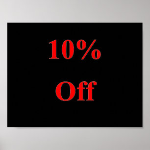 10% Off Poster Matte