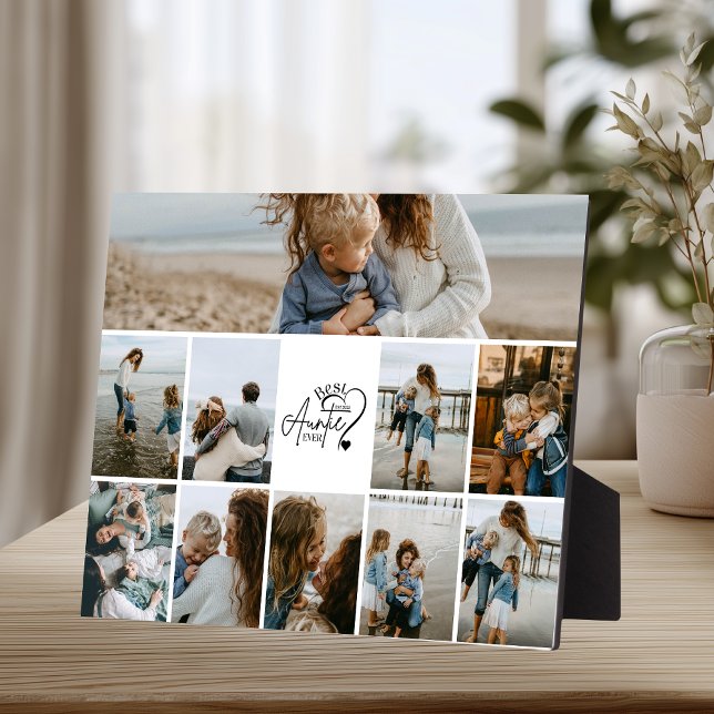 10 Personalised Best Aunt Photo Collage Plaque (Creator Uploaded)