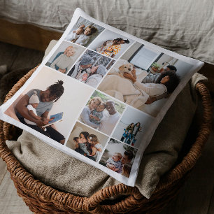10 Photo Collage Personalised Cushion