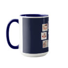 10 Photo Collage With Personalised Text Blue