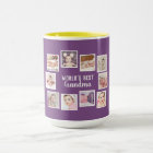 10 Photo Collage With Personalised Text Purple