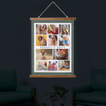 10 Photo Modern Stars Stylish Green Name Hanging Tapestry<br><div class="desc">10 Photo Modern Stars Stylish Green Name Hanging Wall Tapestry features ten of your favourite pictures for an easy and quick DIY add your own photo collage. Personalise with your name and surrounded with a simple star pattern on a green background. Makes a perfect gift for Christmas, birthdays, Mother's Day,...</div>