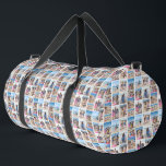 10 Photo template collage layout one of a kind  Duffle Bag<br><div class="desc">10 Photo template collage layout one of a kind all over print duffel bag from Ricaso.  Easy add your own photographs or artwork to this great duffel bag - take your happy memories with you</div>