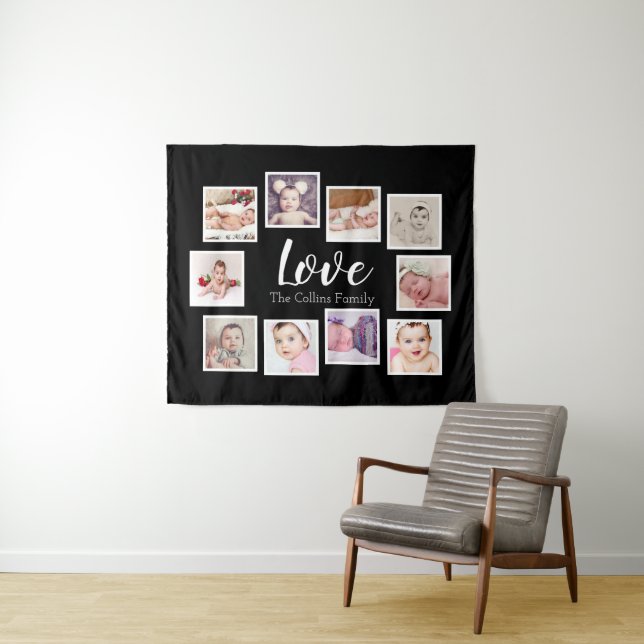 10 Photo template Photo Collage Personalised Love Tapestry (In Situ (Horizontal))