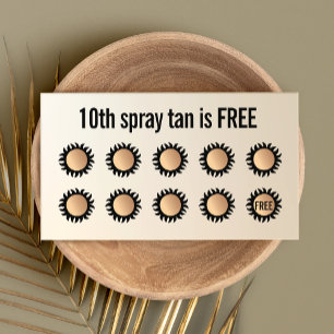 10 Punch Spray Tan Visit  Customer Loyalty