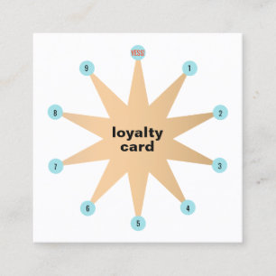 10  Punch Star Customer Loyalty Card