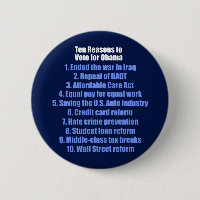 10 Reasons to Vote for Obama