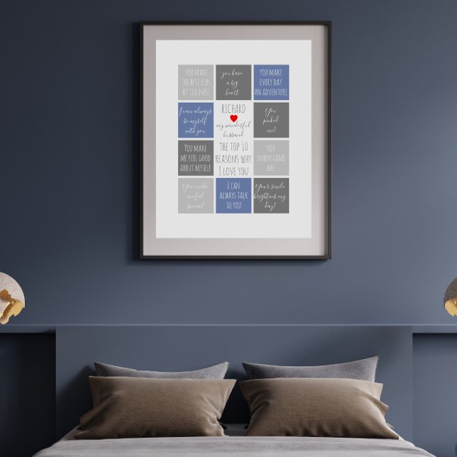 10 Reasons Why I Love You wedding anniversary gift Poster (Creator Uploaded)