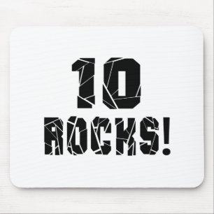 10 Rocks Birthday Designs Mouse Pad