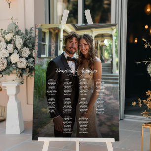 10 tables elegant photo wedding seating chart