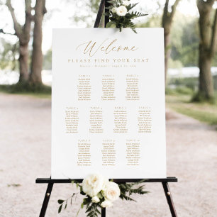 10 Tables Welcome Seating Chart
