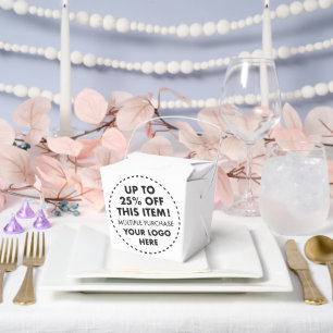 10 Take Out Favour Boxes 25% OFF Bulk Buy Discount