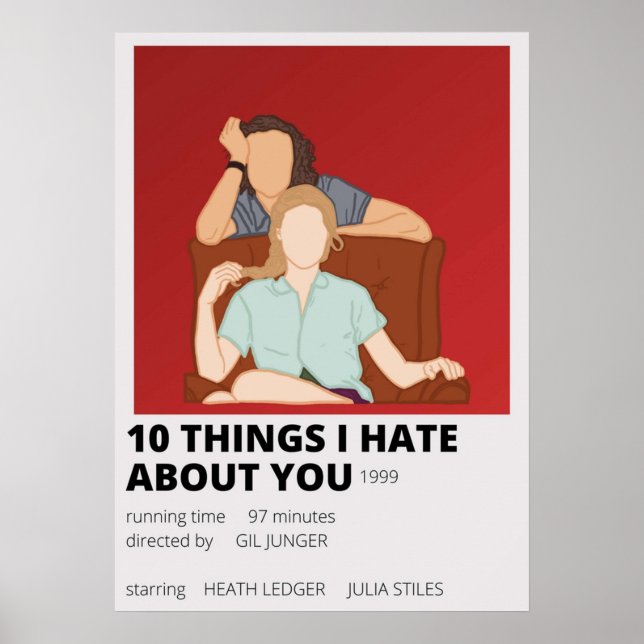 10 things i hate about you minimalist poster (Front)