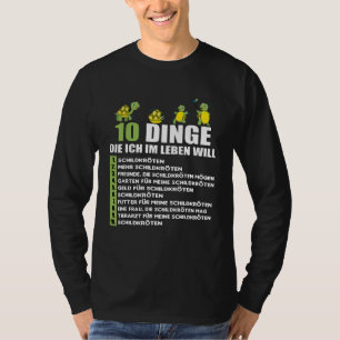 10 Things I Want In Life Replica Tortoise T-Shirt