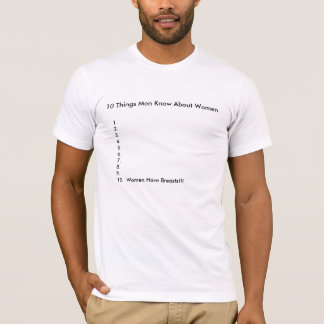 10 Things Men Know About Women T-Shirt
