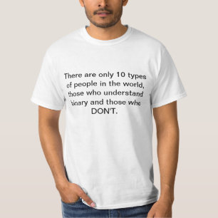 10 types of people in the world T-Shirt