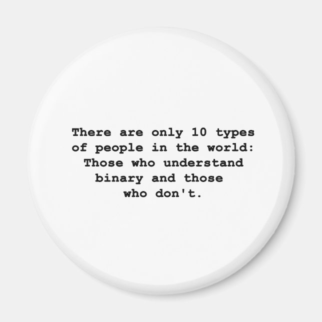 10 Types of People Magnet (Front)