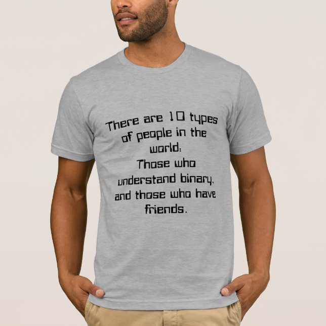 10 Types of People T-Shirt (Front)