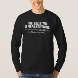 10 Types of People Those Who Understand Binary T-Shirt