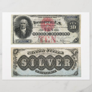 $10 U.S. Banknote Silver Certificate 1878