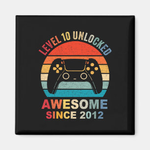 10 Unlocked Awesome 2012 Video Game 10th Birthday Magnet