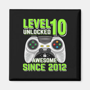 10 Unlocked Awesome 2012 Video Game 10th Birthday Magnet