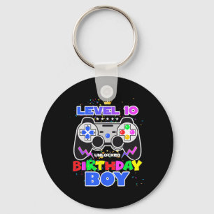 10 Unlocked Birthday Boy Video Game 10th Birthday Key Ring