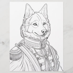 10 Victorian Husky Colouring Pages Custom Letterhead