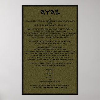 10 words of Yah Poster