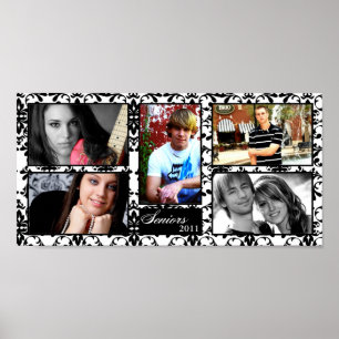 10"x20" 5 Slot Personalised Senior Collage Montage Poster