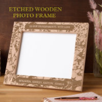 10"x8" For Grandparents With Love Floral Border