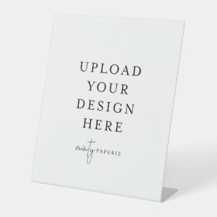 10" x 12" Plastic Pedestal Stand Sign