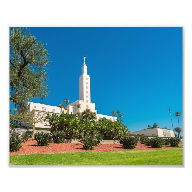 10" x 8" Professional Photo LDS Los Angeles Temple Print (Front)