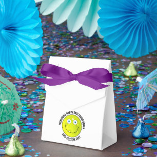 10 x Custom Pickleball Party BLUE EYES Happy Face Favour Box