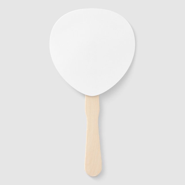 10 x Paddle Custom Personalised Wedding Hand Fans (Front)