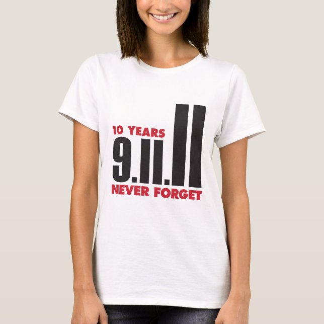 10 Year Anniversary September 11th Shirt (Front)