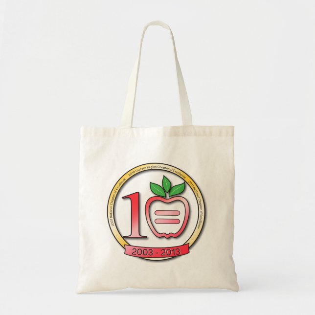 10 Year Anniversary Tote Bag (Front)