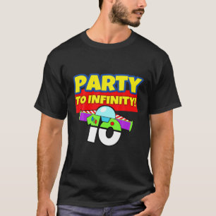 10 Year Old 10Th Toy Party To Birthday Infinity Bo T-Shirt