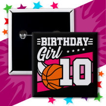 10 Year Old Basketball Party 10th Birthday Girl