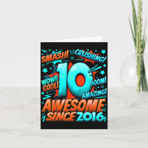 10 Year Old For Boys 10th Birthday Boy 10 Year Old Card