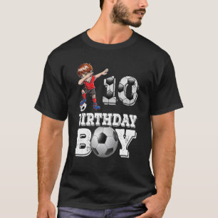 10 year old Gifts Dabbing boy Soccer Player 10th b T-Shirt