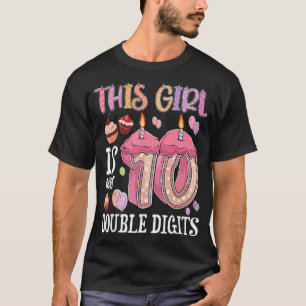 10 year old girl ideas 10th birthday Double digit T-Shirt
