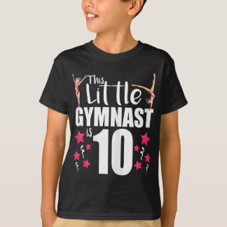 10 Year Old Gymnast Birthday Tumbling Gymnastics 1 T-Shirt