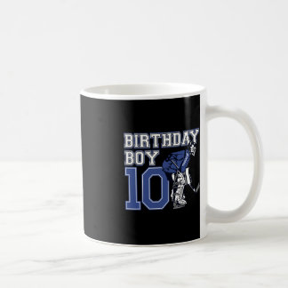 10 Year Old Ice Hockey Goalie Themed Birthday 10th Coffee Mug