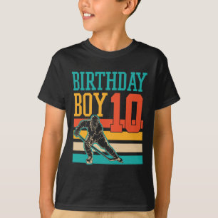 10 Year Old Ice Hockey Themed 10th Birthday Party T-Shirt