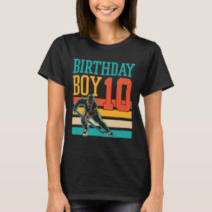 10 Year Old Ice Hockey Themed 10th Birthday Party  T-Shirt