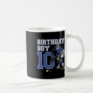 10 Year Old Ice Hockey Themed Birthday Party 10th  Coffee Mug
