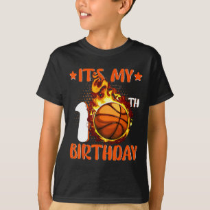 10 Year Old It's My 10th Birthday Basketball T-Shirt