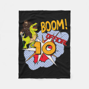 10 Year Old Laser-tag Game Gamer Gift Lasertag 10. Fleece Blanket