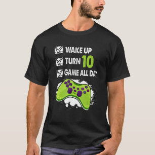10 Year Old  Men Boy Gamer Birthday Party 10th Bir T-Shirt